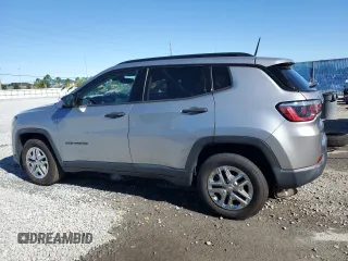 2018 Jeep Compass Sport with VIN 3C4NJCAB4JT182472, listed as a Copart auction lot 50085455 with 53,266 mi miles and Salvage Title. Bid and sale history available at carsss.com. Image 2.