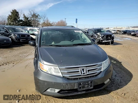 2013 Honda Odyssey Touring with VIN 5FNRL5H95DB012005, listed as a Copart auction lot 46259115 with 195,534 mi miles and Salvage Title. Bid and sale history available at carsss.com. Image 12.