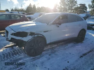 2019 Jaguar F-Pace 30t Portfolio z VIN SADCN2GX5KA365434, wystawiony jako Copart lot #41701755 z przebiegiem 59 124 mil mil oraz Szkoda całkowita • Salvage title. Historia ofert i sprzedaży dostępna na DreamBid. Obrazek 1.