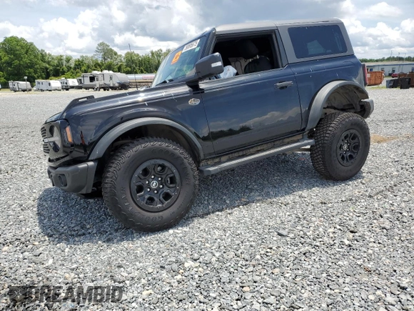 2023 Ford Bronco с VIN 1FMDE5CP6PLB39952, выставлен на аукционе Copart как лот 58895675 с пробегом 29 944 миль миль и Списание • Salvage title. История ставок и продаж доступна на DreamBid. Изображение 1.