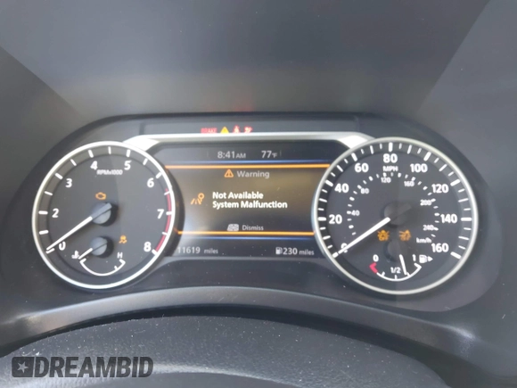 2024 Nissan Sentra SV with VIN 3N1AB8CV5RY231843, listed as a IAAI auction lot 42069460 with 11,619 mi miles and . Bid and sale history available at DreamBid. Image 7.