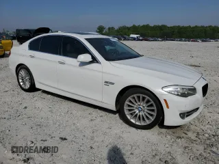 2011 BMW 5 Series 535i xDrive with VIN WBAFU7C57BC878313, listed as a Copart auction lot 53877295 with 138,693 mi miles and Salvage Title. Bid and sale history available at carsss.com. Image 4.