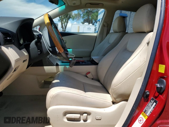 2010 Lexus RX 350 with VIN 2T2BK1BA6AC063864, listed as a Copart auction lot 63141325 with 104,698 mi miles and Salvage title. Bid and sale history available at DreamBid. Image 7.