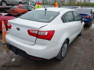 2013 Kia Rio LX with VIN KNADM4A33D6221727, listed as a IAAI auction lot 42012553 with 88,785 mi miles. Bid and sale history available at carsss.com. Image 4.
