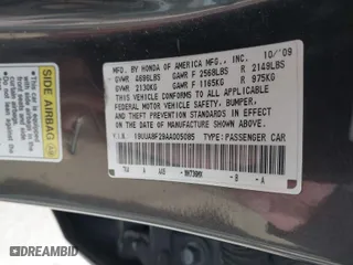 2010 Acura TL with VIN 19UUA8F29AA005085, listed as a IAAI auction lot 41578995 with 176,095 mi miles. Bid and sale history available at carsss.com. Image 9.