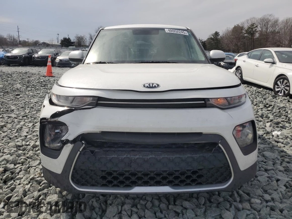 2020 Kia Soul S with VIN KNDJ23AUXL7035741, listed as a Copart auction lot 48952245 with 80,504 mi miles and Salvage Title. Bid and sale history available at DreamBid. Image 5.