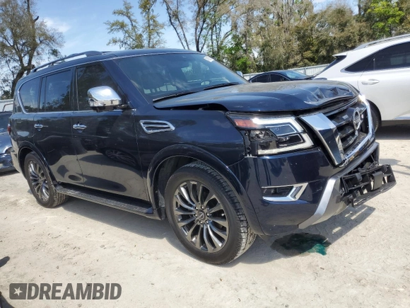 2023 Nissan Armada Platinum with VIN JN8AY2DA8P9404444, listed as a Copart auction lot 49158785 with 31,908 mi miles and Salvage Title. Bid and sale history available at carsss.com. Image 4.