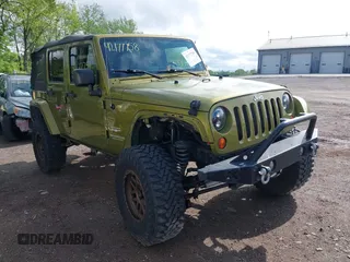 2008 Jeep Wrangler Unlimited Sahara with VIN 1J4GA59148L545255, listed as a IAAI auction lot 42177758 with 155,953 mi miles and . Bid and sale history available at DreamBid. Image 6.
