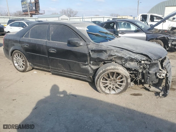 2007 Cadillac CTS with VIN 1G6DP577X70192389, listed as a Copart auction lot 44716385 with 123,190 mi miles and Salvage Title. Bid and sale history available at carsss.com. Image 4.