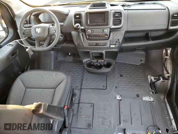 2024 Ram ProMaster Cargo Tradesman with VIN 3C6LRVDG7RE116511, listed as a Copart auction lot 79095424 with 1,636 mi miles and Salvage Title. Bid and sale history available at DreamBid. Image 8.