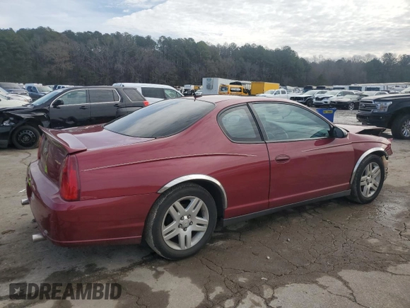 2006 Chevrolet Monte Carlo LT 3.9L with VIN 2G1WK161869206653, listed as a Copart auction lot 42876605 with 146,914 mi miles and Salvage Title. Bid and sale history available at carsss.com. Image 3.