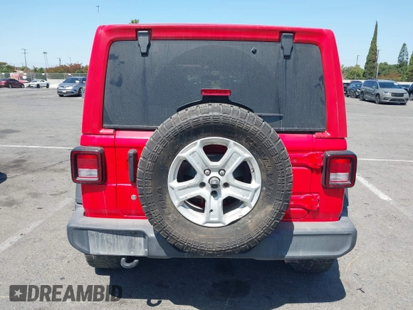 2020 Jeep Wrangler Unlimited Sport S with VIN 1C4HJXDN2LW279810, listed as a IAAI auction lot 42316998 with 106,667 mi miles and . Bid and sale history available at DreamBid. Image 15.