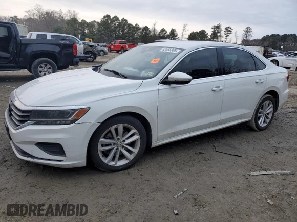 2020 Volkswagen Passat SE with VIN 1VWSA7A39LC007052, listed as a Copart auction lot 42556665 with 88,846 mi miles and Salvage title. Bid and sale history available at DreamBid. Image 1.