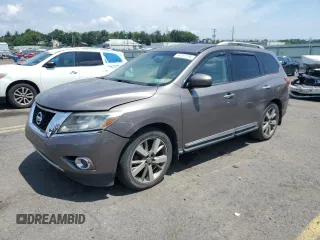 2014 Nissan Pathfinder S with VIN 5N1AR2MM5EC690977, listed as a Copart auction lot 64457765 with 160,717 mi miles and Clean title. Bid and sale history available at DreamBid. Image 1.