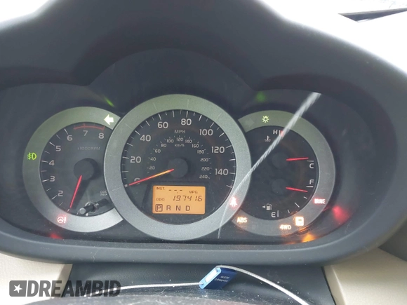 2010 Toyota RAV4 Limited with VIN JTMDK4DV5A5091201, listed as a IAAI auction lot 41544320 with 197,416 mi miles and . Bid and sale history available at DreamBid. Image 7.