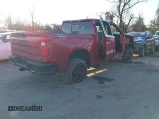 2021 Chevrolet Silverado 1500 LT Trail Boss with VIN 1GCPYFEL7MZ289974, listed as a IAAI auction lot 41415786 with 58,077 mi miles and . Bid and sale history available at DreamBid. Image 4.