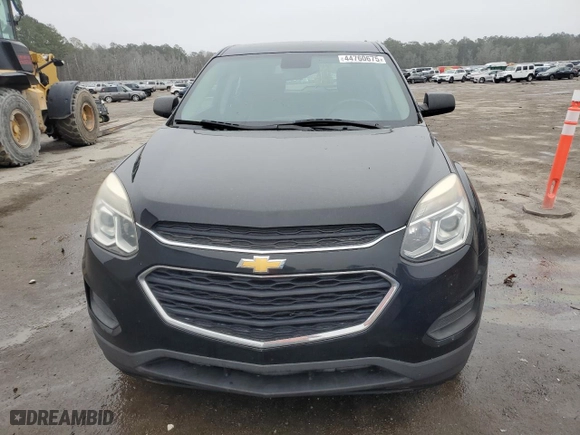 2017 Chevrolet Equinox LS with VIN 2GNALBEK9H1586075, listed as a Copart auction lot 44760675 with 126,526 mi miles and Salvage Title. Bid and sale history available at carsss.com. Image 5.