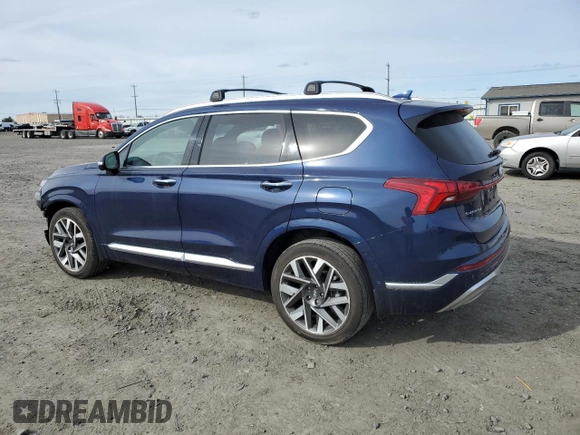 2023 Hyundai Santa Fe Calligraphy with VIN 5NMS54AL4PH593947, listed as a Copart auction lot 48129675 with 15,094 mi miles and Salvage Title. Bid and sale history available at carsss.com. Image 2.