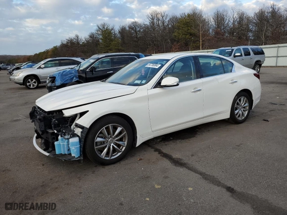 2021 Infiniti Q50 3.0t PURE with VIN JN1EV7AR8MM750163, listed as a Copart auction lot 84736994 with NaN miles and Salvage Title. Bid and sale history available at carsss.com. Image 1.