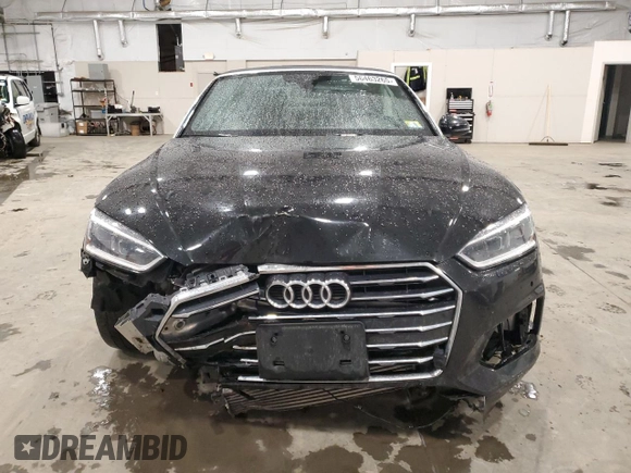 2019 Audi A5 Cabriolet Premium Plus z VIN WAUYNGF56KN006985, wystawiony jako Copart lot #56463265 z przebiegiem 27 229 mil mil oraz Szkoda całkowita • Salvage title. Historia ofert i sprzedaży dostępna na DreamBid. Obrazek 5.