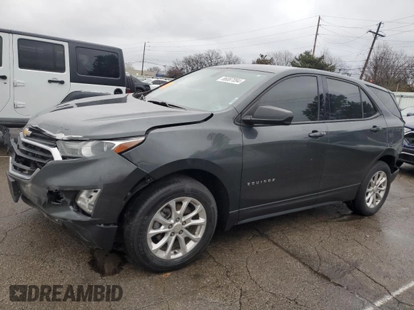 2019 Chevrolet Equinox LS z VIN 3GNAXHEV4KS636331, wystawiony jako Copart lot #86087094 z przebiegiem 109 875 mil mil oraz Szkoda całkowita • Salvage title. Historia ofert i sprzedaży dostępna na DreamBid. Obrazek 1.