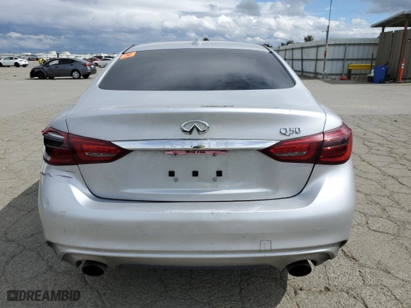 2020 Infiniti Q50 EDITION 30 with VIN JN1EV7AP0LM206494, listed as a Copart auction lot 48942255 with 80,630 mi miles and Salvage Title. Bid and sale history available at carsss.com. Image 6.