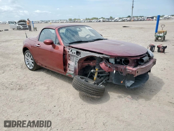 2008 Mazda MX-5 Miata Grand Touring z VIN JM1NC26F180144365, wystawiony jako Copart lot #58216365 z przebiegiem 56 990 mil mil oraz Szkoda całkowita • Salvage title. Historia ofert i sprzedaży dostępna na DreamBid. Obrazek 4.