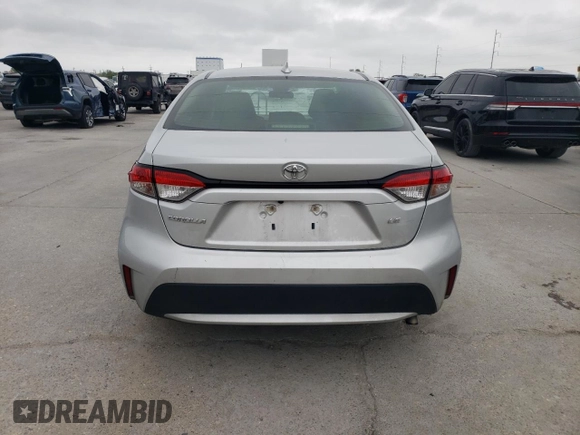 2020 Toyota Corolla LE with VIN 5YFEPRAE2LP118206, listed as a Copart auction lot 50303835 with 124,701 mi miles and Salvage Title. Bid and sale history available at carsss.com. Image 6.