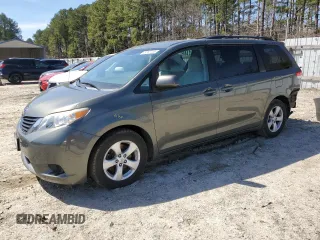 2012 Toyota Sienna LE AAS with VIN 5TDKK3DC0CS274812, listed as a Copart auction lot 49767715 with 124,699 mi miles and Salvage Title. Bid and sale history available at carsss.com. Image 1.