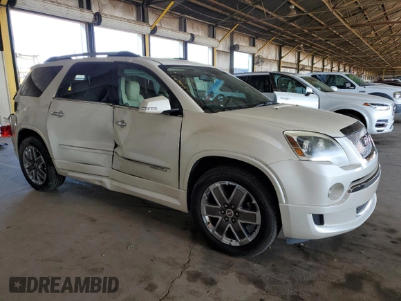 2012 GMC Acadia Denali with VIN 1GKKRTED6CJ236022, listed as a Copart auction lot 57525485 with 223,389 mi miles and Salvage title. Bid and sale history available at DreamBid. Image 4.