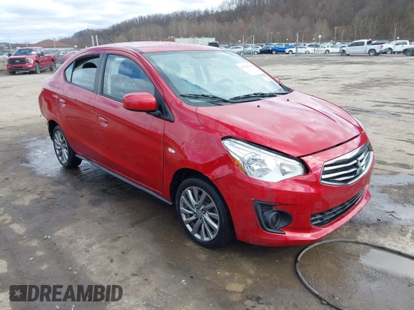 2019 Mitsubishi Mirage ES z VIN ML32F3FJ8KHF14469, wystawiony jako IAAI lot #41794796 z przebiegiem 135 373 mil mil oraz . Historia ofert i sprzedaży dostępna na DreamBid. Obrazek 1.