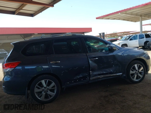 2014 Nissan Pathfinder S with VIN 5N1AR2MM1EC615158, listed as a IAAI auction lot 42403729 with 126,680 mi miles and . Bid and sale history available at DreamBid. Image 6.