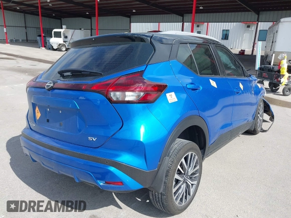 2023 Nissan Kicks SV with VIN 3N1CP5CV5PL502113, listed as a IAAI auction lot 41502927 with Not Provided miles and . Bid and sale history available at DreamBid. Image 4.