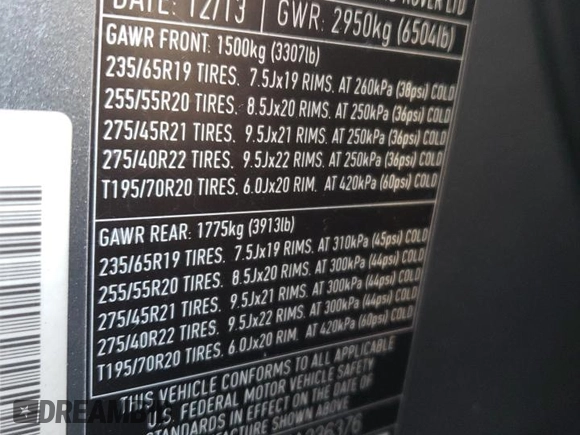 2014 Land Rover Range Rover Sport SE with VIN SALWG2WF3EA336376, listed as a Copart auction lot 49989615 with 92,847 mi miles and Salvage Title. Bid and sale history available at carsss.com. Image 13.