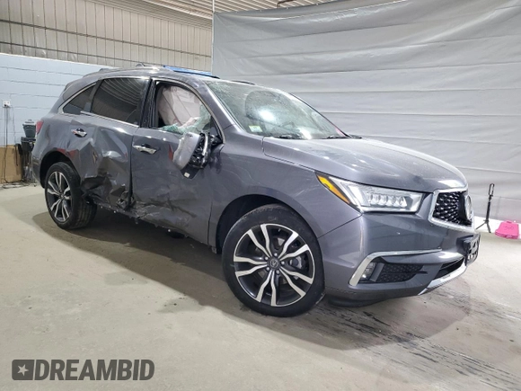 2020 Acura MDX Advance z VIN 5J8YD4H88LL033163, wystawiony jako Copart lot #58734525 z przebiegiem Nie podano mil oraz Szkoda całkowita • Salvage title. Historia ofert i sprzedaży dostępna na DreamBid. Obrazek 4.