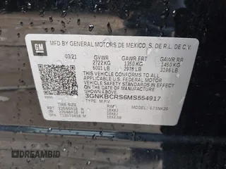 2021 Chevrolet Blazer LT с VIN 3GNKBCRS6MS554917, выставлен на аукционе IAAI как лот 42376578 с пробегом 29 277 миль миль и . История ставок и продаж доступна на DreamBid. Изображение 9.