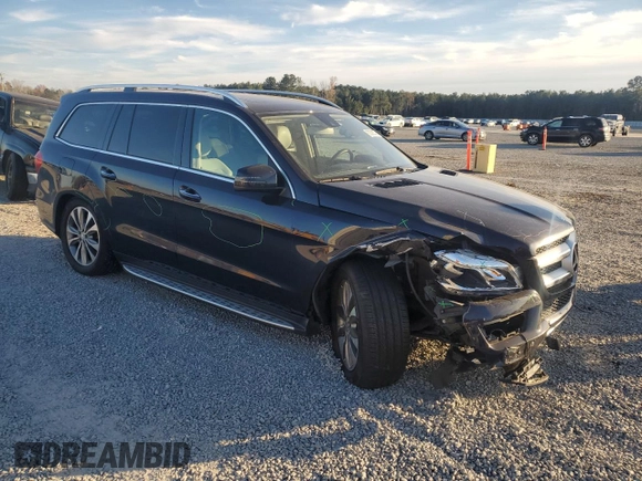 2016 Mercedes-Benz GL with VIN 4JGDF6EEXGA664491, listed as a Copart auction lot 82586534 with 110,760 mi miles and Salvage Title. Bid and sale history available at carsss.com. Image 4.