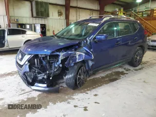 2017 Nissan Rogue S with VIN JN8AT2MV8HW006123, listed as a Copart auction lot 58374735 with 100,345 mi miles and Salvage title. Bid and sale history available at DreamBid. Image 1.