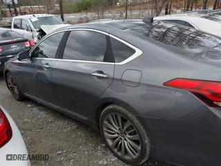 2015 Hyundai Genesis 5.0L with VIN KMHGN4JF7FU076421, listed as a IAAI auction lot 41698201 with 68,672 mi miles. Bid and sale history available at carsss.com. Image 14.