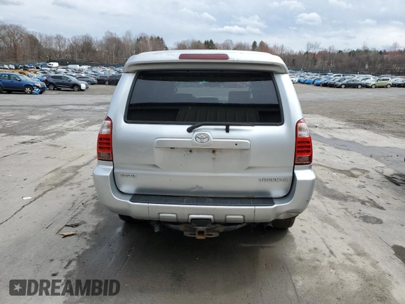 2006 Toyota 4Runner Limited with VIN JTEBT17R660063831, listed as a Copart auction lot 51781755 with 246,647 mi miles and Clean Title. Bid and sale history available at DreamBid. Image 6.