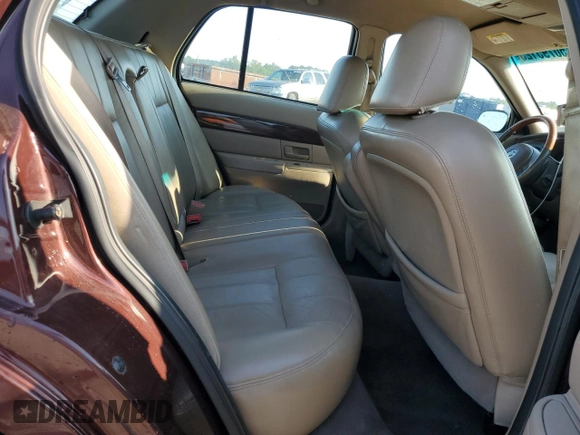 2003 Mercury Grand Marquis LS Premium with VIN 2MEFM75W03X606245, listed as a Copart auction lot 50795125 with 207,117 mi miles and Salvage Title. Bid and sale history available at DreamBid. Image 10.
