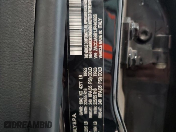 2018 Jeep Renegade Altitude with VIN ZACCJABB1JPH43826, listed as a Copart auction lot 54524815 with 70,638 mi miles and Clean Title. Bid and sale history available at DreamBid. Image 13.