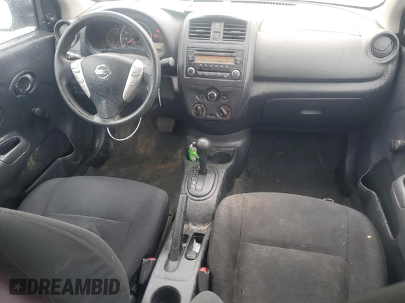 2015 Nissan Versa SV with VIN 3N1CN7AP5FL807681, listed as a Copart auction lot 53857695 with 124,508 mi miles and Salvage Title. Bid and sale history available at carsss.com. Image 8.