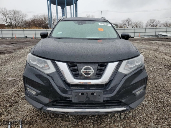2017 Nissan Rogue SV with VIN 5N1AT2MV8HC805912, listed as a Copart auction lot 47167045 with 0 mi miles and Salvage Title. Bid and sale history available at carsss.com. Image 5.