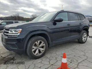 2019 Volkswagen Atlas S z VIN 1V2GR2CA6KC543907, wystawiony jako Copart lot #49256425 z przebiegiem 81 240 mil mil oraz Szkoda całkowita • Salvage title. Historia ofert i sprzedaży dostępna na DreamBid. Obrazek 1.