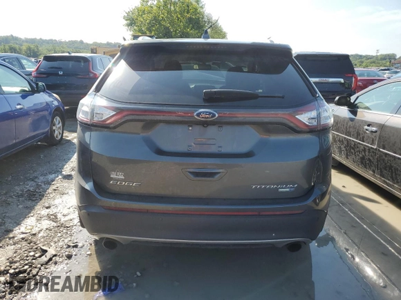 2017 Ford Edge Titanium with VIN 2FMPK4K98HBC17426, listed as a Copart auction lot 67284704 with 95,764 mi miles and Salvage Title. Bid and sale history available at carsss.com. Image 6.