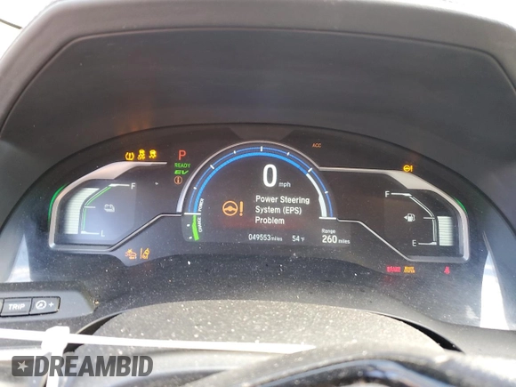 2018 Honda Clarity Plug-In Hybrid with VIN JHMZC5F13JC003825, listed as a Copart auction lot 39572674 with 49,553 mi miles. Bid and sale history available at carsss.com. Image 9.