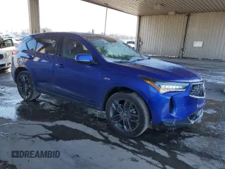 2023 Acura RDX w/A-Spec Package with VIN 5J8TC2H63PL001498, listed as a Copart auction lot 44694815 with 28,569 mi miles and Salvage title. Bid and sale history available at DreamBid. Image 4.