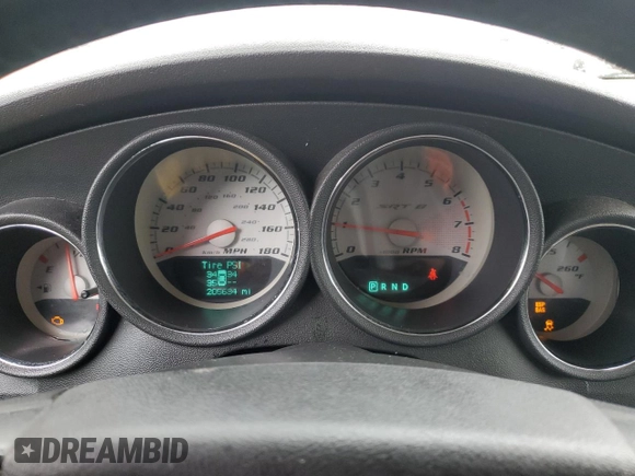 2008 Dodge Charger SRT-8 with VIN 2B3KA73W18H154739, listed as a Copart auction lot 44809055 with 205,634 mi miles and Salvage Title. Bid and sale history available at DreamBid. Image 9.