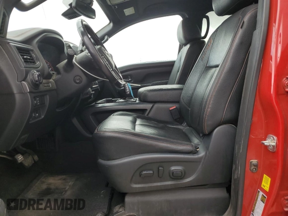 2021 Nissan Titan SL с VIN 1N6AA1EDXMN523275, выставлен на аукционе Copart как лот 55759185 с пробегом 65 600 миль миль и Списание • Salvage title. История ставок и продаж доступна на DreamBid. Изображение 7.